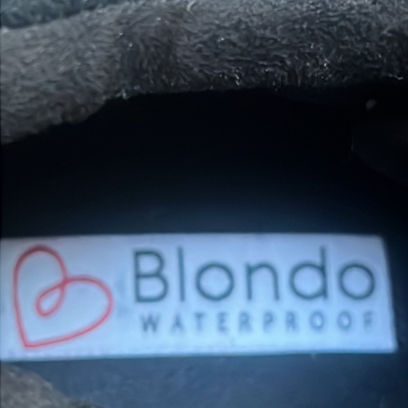 Womens BLONDO Glenda Black Suede Waterproof Zip Up Boots / Size 8.5 m - Picture 7 of 10